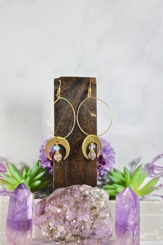 "Selene's Jewels" Moon Earrings