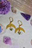 "Amphitrite's Love" Moon Earrings