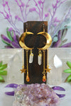 "Vega's Gem" Moon Dangle Earrings
