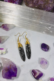 Genuine Stone Drop Earrings