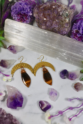 Tiger Side of the Moon Earrings