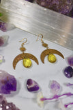 Sun Star Citrine Earrings