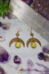 Sun Star Citrine Earrings