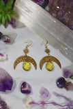 Sun Star Citrine Earrings