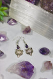 Genuine Stone Charm Earrings