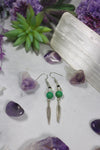 Genuine Stone Charm Earrings