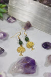 Genuine Stone Charm Earrings