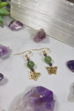 Genuine Stone Charm Earrings