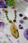 "Down to Earth" Agate Beaded Pendant