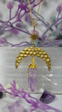 "Golden Moon" Amethyst Necklace