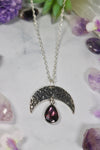 "Hecate's Jewel" Amethyst Moon Necklace