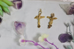 24k Pure Gold Nugget Cross Pendants