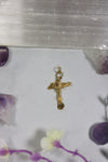 24k Pure Gold Nugget Cross Pendants