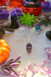 Amethyst Coffin Necklace