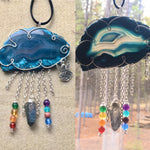 "Always a Silver Lining" Wire Wrapped Rain Clouds