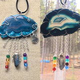 "Always a Silver Lining" Wire Wrapped Rain Clouds