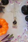 "Enchanted by the Night" Crystal Ball Tourmaline Necklace