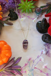Amethyst Coffin Necklace